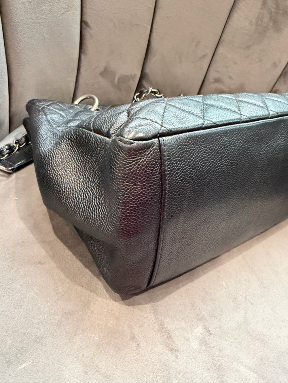 CHANEL Caviar Grand Shopping Tote GST Black - Picture 11 of 14